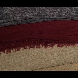 Scarf lot. Infinity scarves and regular scarves